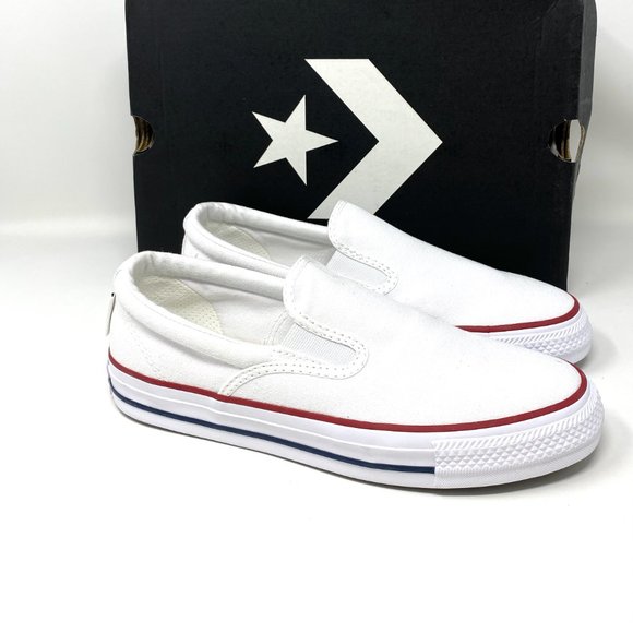 Converse Women Size 167940F CTAS BOULE GORE SLIP ON White Canvas Low Top Sneaker - Picture 6 of 11